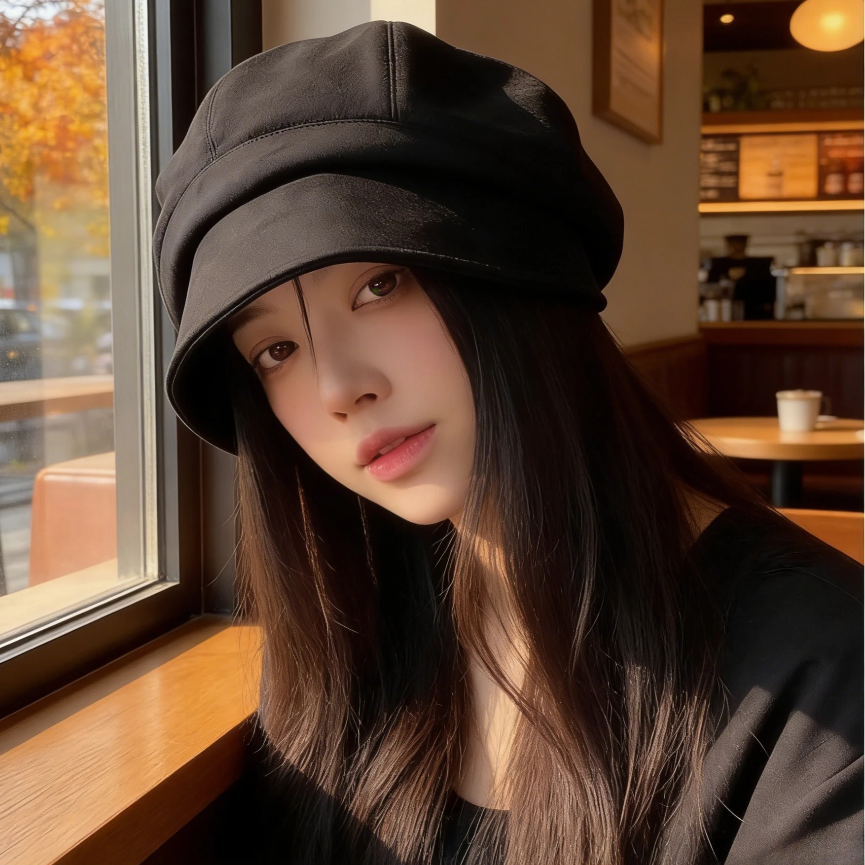 

Коллекция женских шапок на осень-зиму: Большая шляпа-ведро, берет, восьмиугольная кепка, свободная шапка-бини, черная, модный дизайн, визуально стройнящий лицо