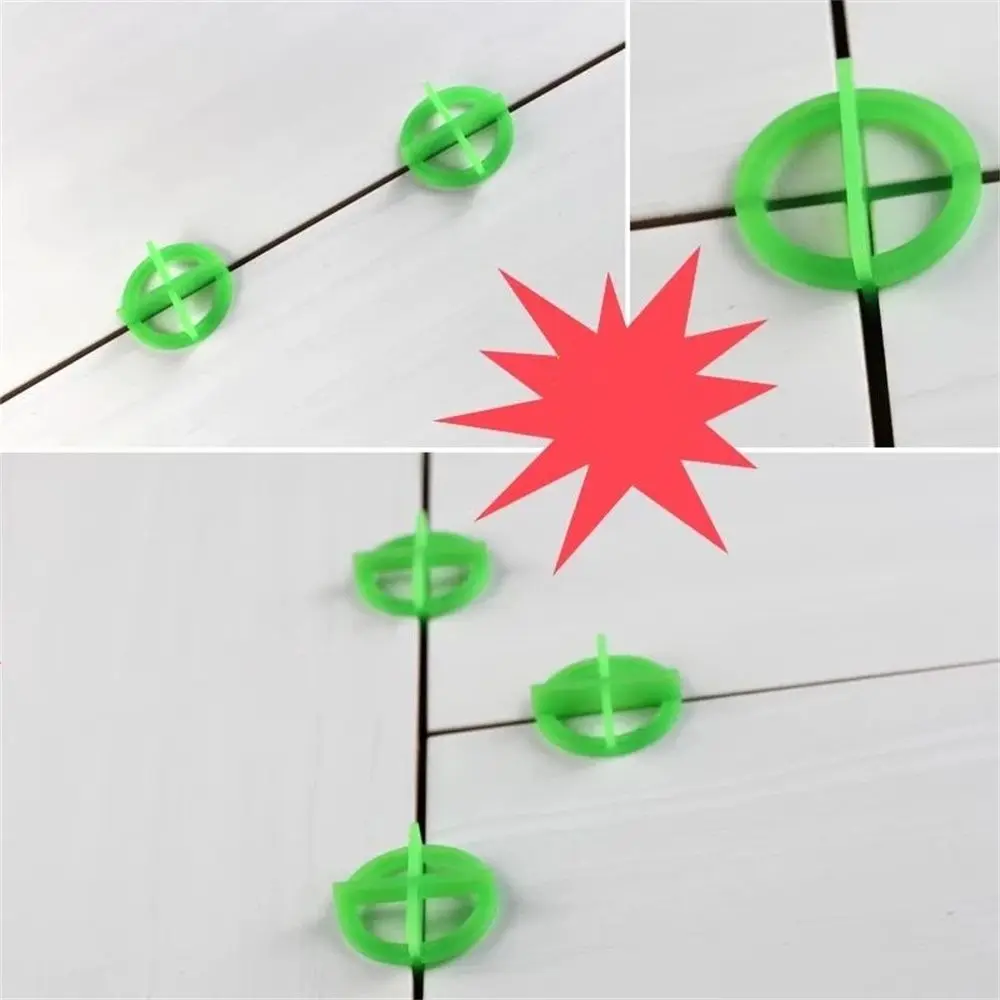 100Pcs Green or White 1.5mm 2mm 3mm Reusable Tile Cross Wedge For Flooring Wall Tile Carrelage Leveling System Leveler