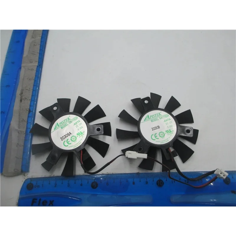 New For ZOTAC GeForce GTX1050 GTX 1050 Ti OC 4GB GDDR5 128BIT For APISTEK GA71S2H ANTA DC12V 2Pin GPU Graphics Card Cooling Fan