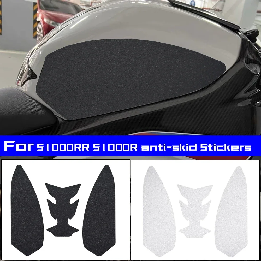 For BMW S1000RR 2022 Tank Pad Stickers Anti Slip Decal Gas Knee Grip Side Protection S1000R 2019 2020 2021 M1000RR Accessories