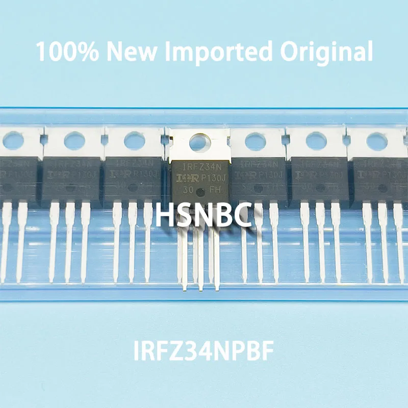 

10Pcs/Lot IRFZ34NPBF IRFZ34N FZ34N TO-220 55V 29A MOSFET N-Channel Field-effect Transistor 100% New Imported Original