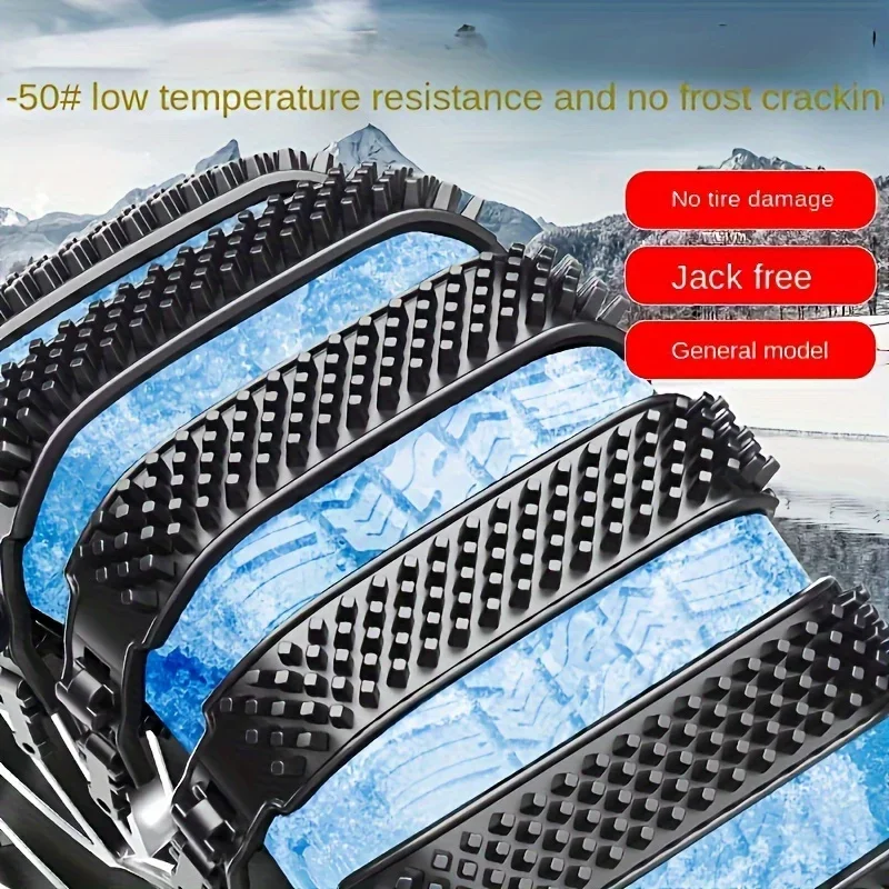 

8pcs Durable Snow Chains Set - Unbeatable Traction, Frost-Resistant Tire Links for Winter Off-Road Adventures