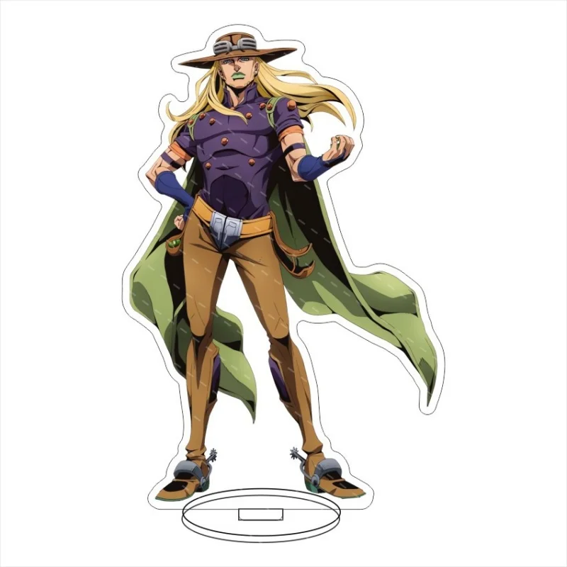 STEEL BALL RUN Anime JoJo Bizarre Adventure Cute Cosplay Gyro Zeppeli Acrylic Stand Figure Plate Desk Decor Gifts