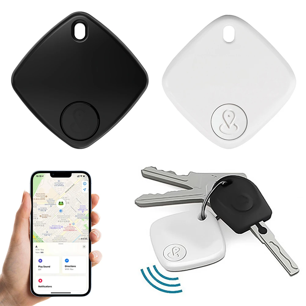 Smart GPS Tracker Bluetooth-Compatible Anti Lost Reminder Device Work with Apple Find My Item Finder Tracker for Key Pet