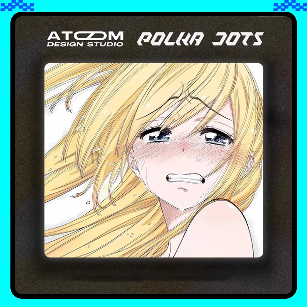 ATOM Gaming Glass Mousepad FPS Smooth and Speed Mouse Pad Micro-etched Surface Waterproof For TTK APEX Valorant CSGO PC Gamer