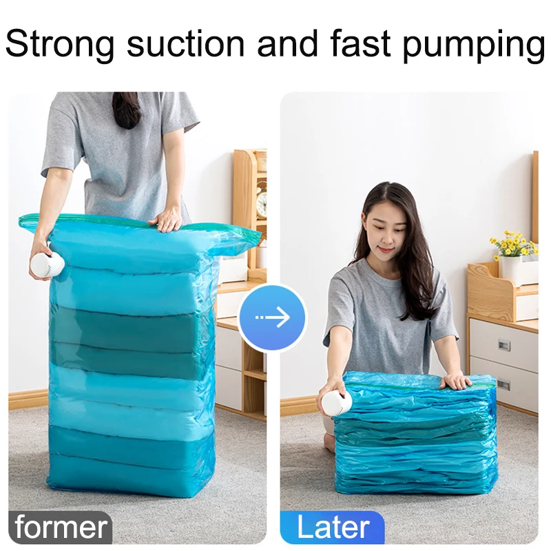 55W Vacuum Storage Electric Air Pump Space Saver Home Organizer Traveling Clothes Storage Bag No Pumping Electric Sealer Machine