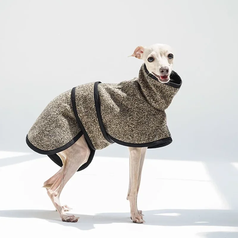 Autumn/winter Woolen Pet Coat Luxury Dog Clothes Whybit Greyhound Clothes Dogs Accessories Christmas Pet Clothes  Ropa Perro