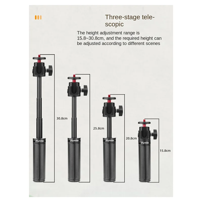 ABDE-Flymile مناسبة ل POCKET3 تمديد القطب ترايبود العمل 5Pro تمديد Selfie عصا قوس X4 الملحقات