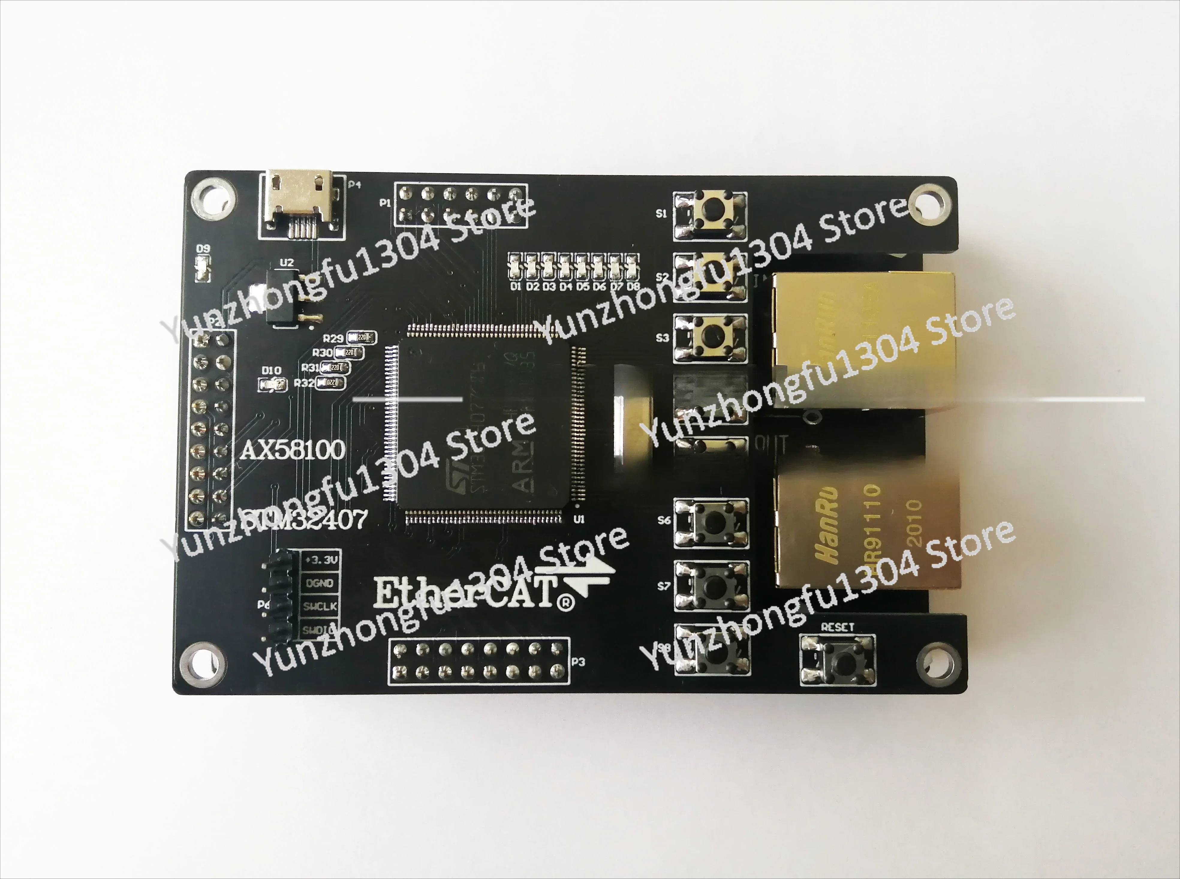 AX58100 AX58100 Slave AX58100 Development Board EtherCAT Slave 16IO CIA402