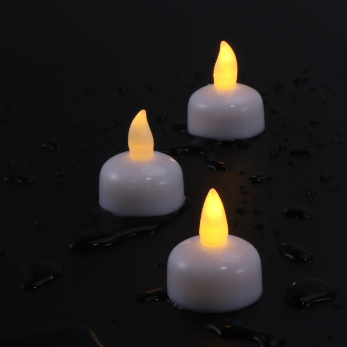 12 Pcs LED Birthday Candles Bathing Floating Electric Lantern Tea Lights Water Proof