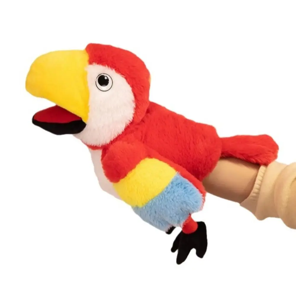 35cm Size Bird Hand Puppets Kawaii Style Funny Cartoon Animal Hand Puppets Soft Toy Hand Control Plush Toucan