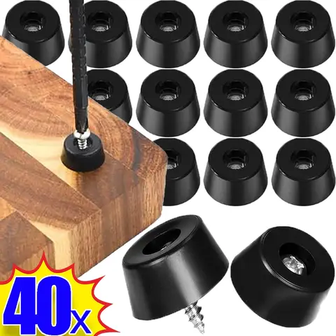 8/40PCS 고무 가구 다리 패드 블랙 라운드 테이블 범퍼 테이블 의자 용 미끄럼 방지 바닥 보호기 가구 가스켓 Best5 8/40PCS 고무 가구 다리 패드 블랙 라운드 테이블 범퍼 테이블 의자 용 미끄럼 방지 바닥 보호기 가구 가스켓 Best5