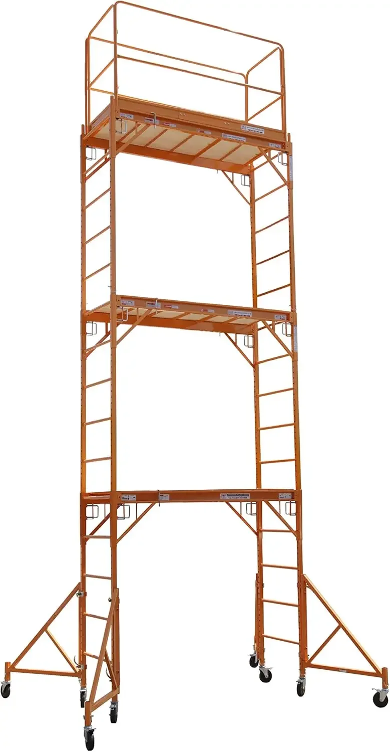 Scaffold Multipurpose 18ft. Maxi Square Triple Baker-Style Scaffold Tower Package - 1,000-Lb. Capacity, Model# 3MFS