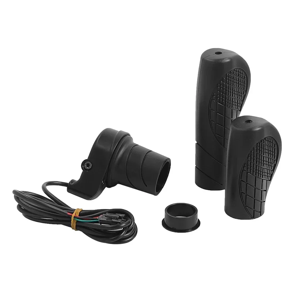 HLHYX Electric Bicycle Right Handle for Electric Bike Scooter Throttle WP SM Connector 36V 48V 72V Half Handle Twist Throttle image 4