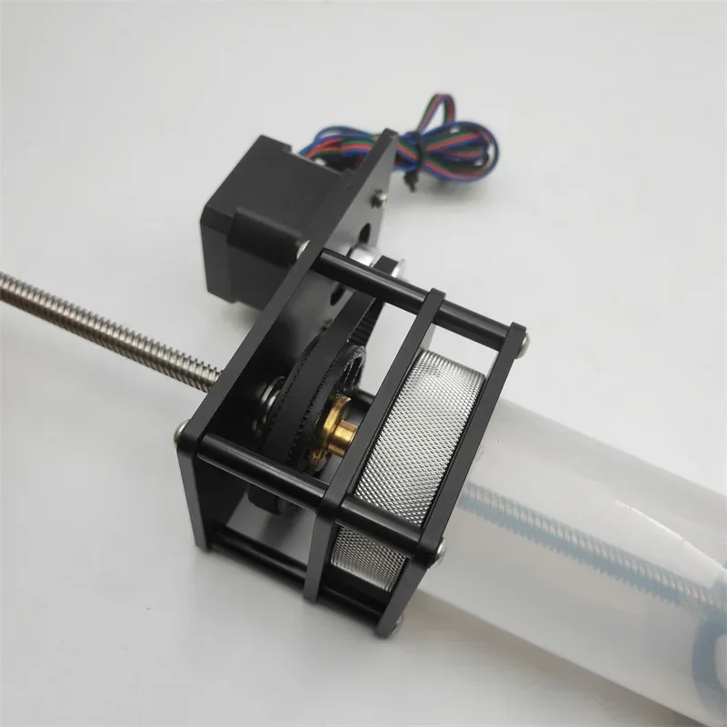 Funssor NEMA17 stepper motor driven ceramic clay paste extruder paste loaded syringe pump clay extrusion system