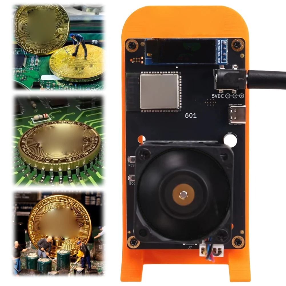 

Bitaxe Gamma 601 Solo Miner BM1370 Asic Chip для домашнего использования BTC Miner 18 Вт Бесшумная машина для криптомайнинга от Antminer S21 Pro