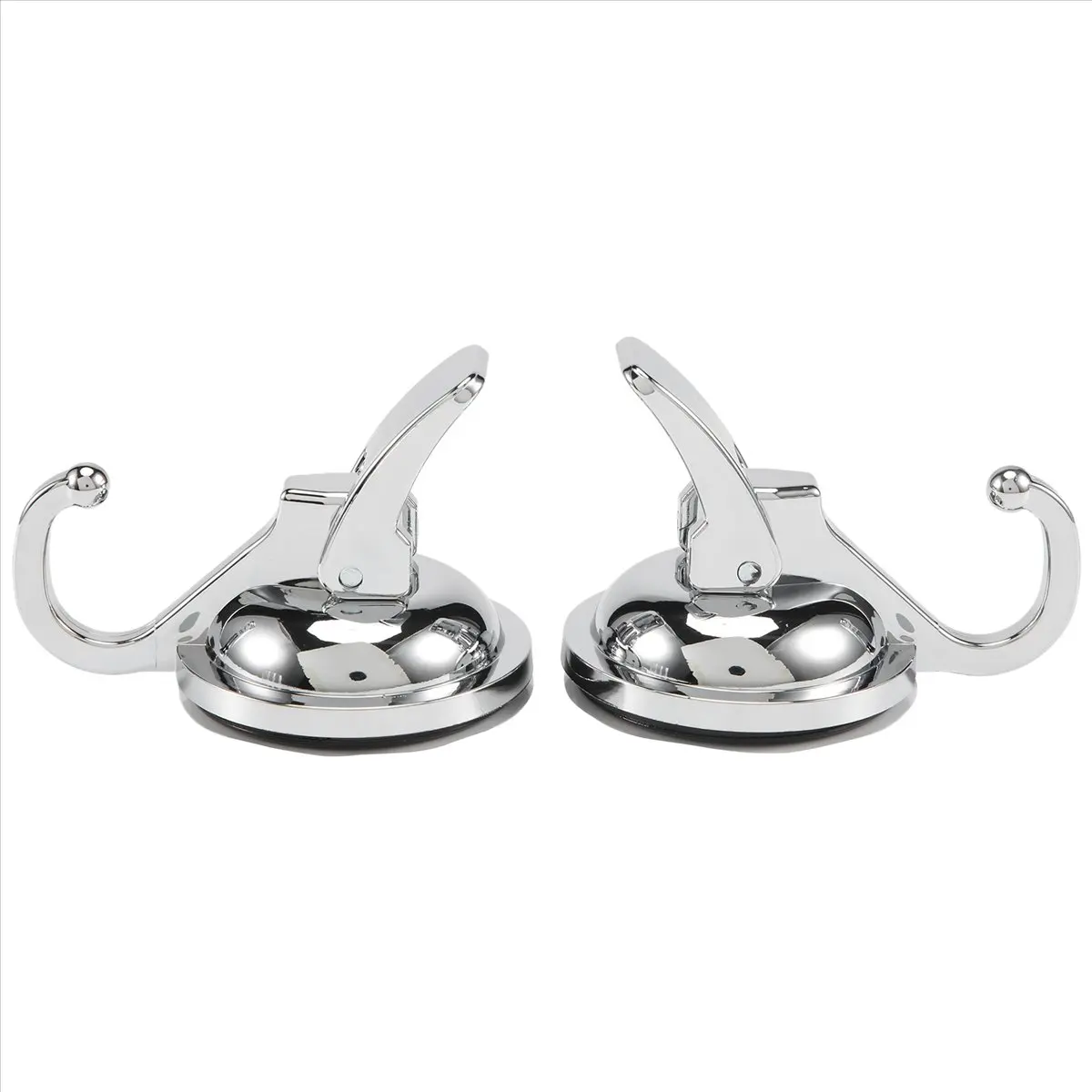 【Bathroom  Suction Cup Hooks 】 Heavy Duty Vacuum Suction Cup Hooks (2 Pack) For Kitchen Bathroom Restroom Organization