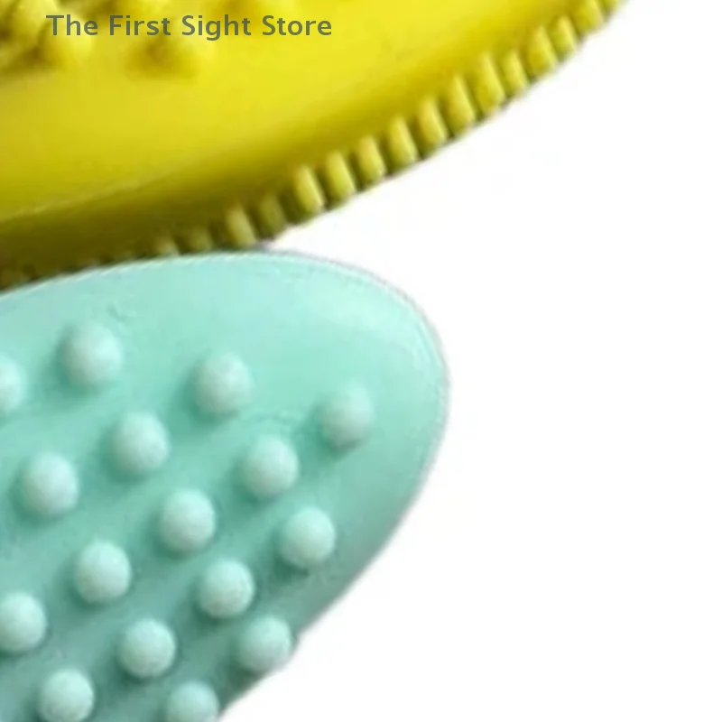 برأسين فرشاة سيليكون العناية بالبشرة الشفاه التقشير تنظيف الوجه فرك الوجه الأنف فرشاة تنظيف أحمر الشفاه بلسم الشفاه قضيب #1