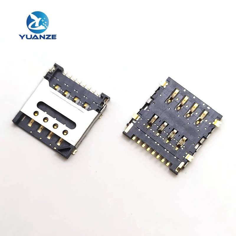 5pcs/Original for Micro Nano SIM Flip 6pin Card Socket Child Smart Watch Connector Slot Tray Holder Adapter