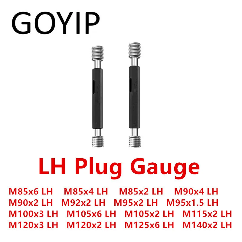 

M85 M90 M92 M95 M100 M105 M125 M140 6H LH Metric Thread Plug Gauge GO NO GO Left Hand Gage Support Customized