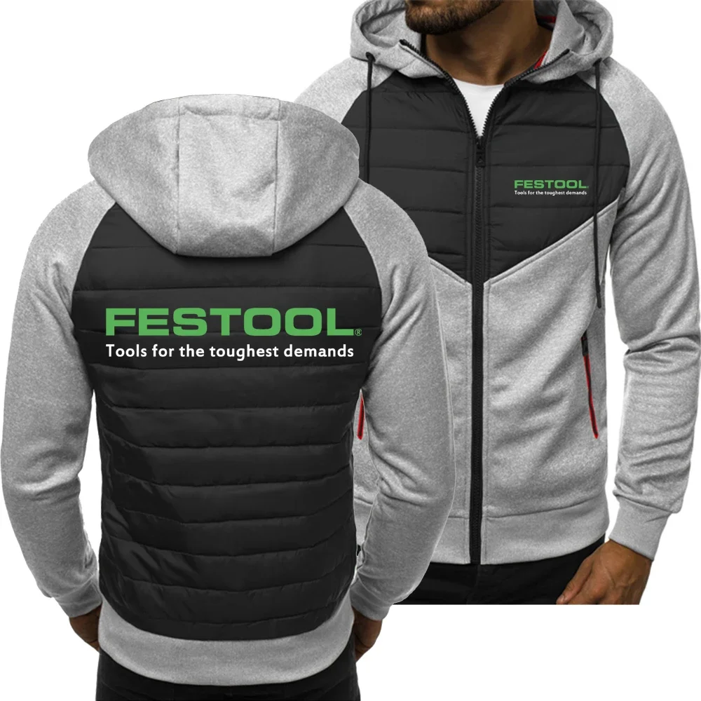 New Spring Autumn  Festool Tools Hoodie Men's Fashion Sport Casual Sweatshirts Cardigan Zipper Long Sleeve Jacket