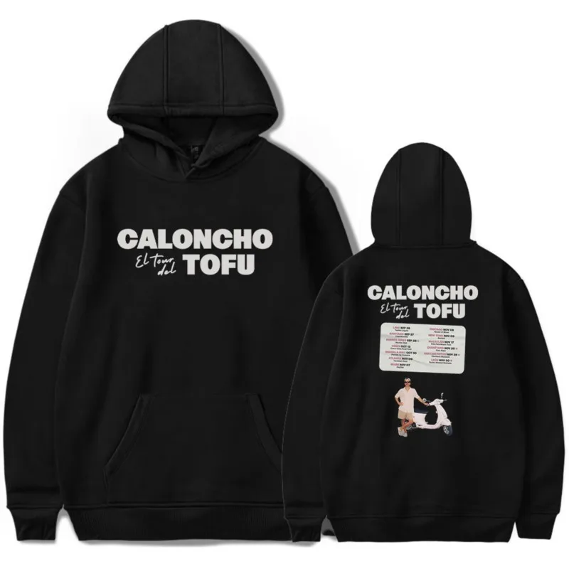 Caloncho Tofu Tour Hoodies Merch For Men/Women Unisex Winter Fashion Long Sleeve Sweatshirt Hooded Streetwear