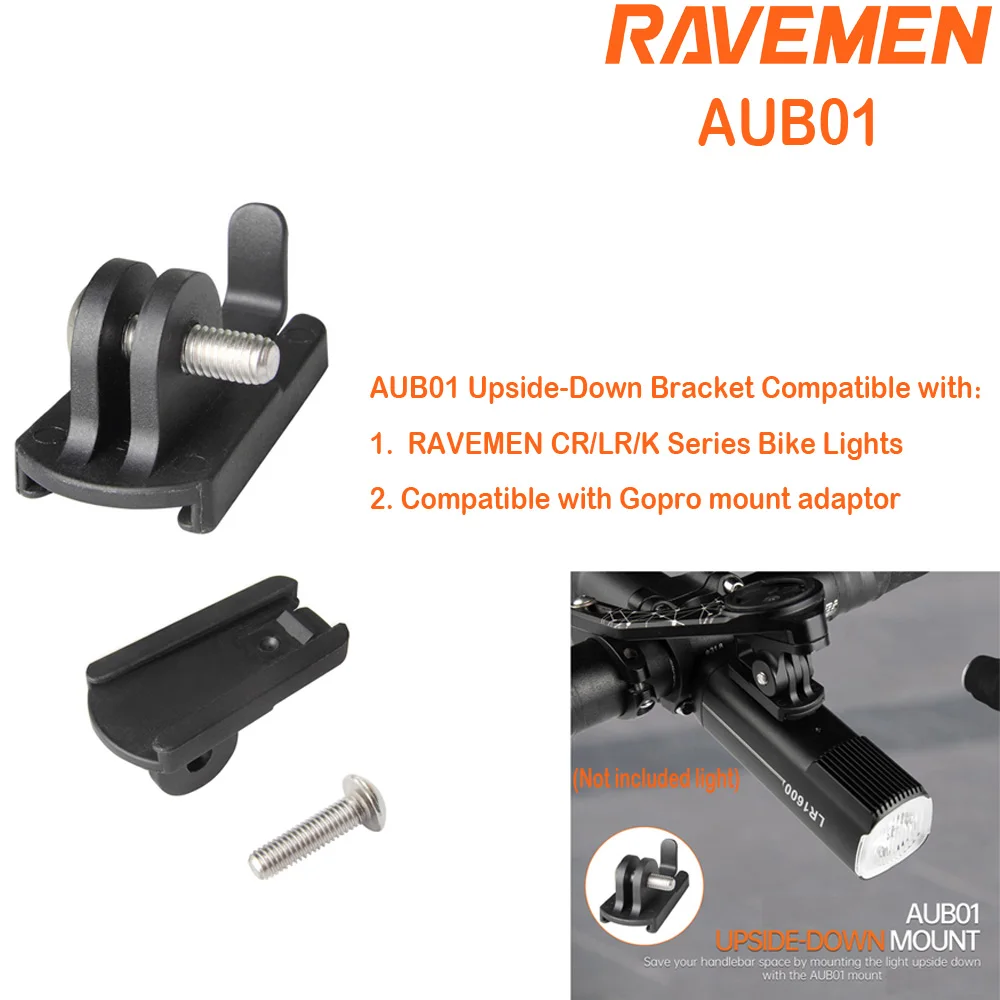 Ravemen AOM01/AOM03 Bike Out-front Halterung Für Garmin/Wahoo GPS Für FR160/FR300 Fahrrad Scheinwerfer montage Tab Zubehör