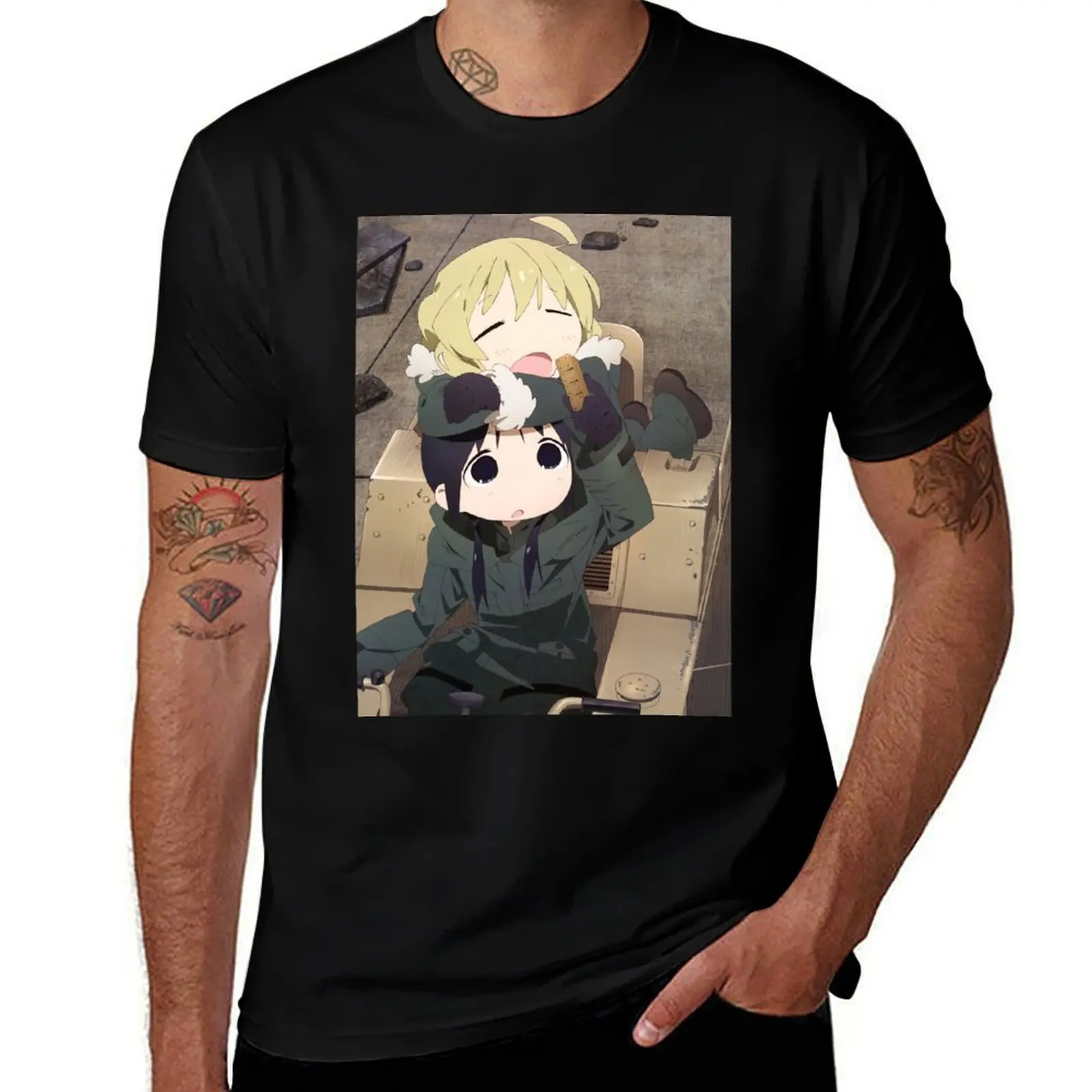Shoujo Shuumatsu Ryokou [Click to see items with this design] T-Shirt Basic All Season Solid T-Shirt