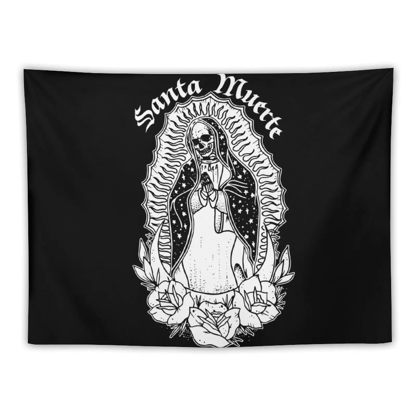 

Santa Muerte - Saint Death Tapestry Room Aesthetic Decor Tapete For The Wall Tapestry