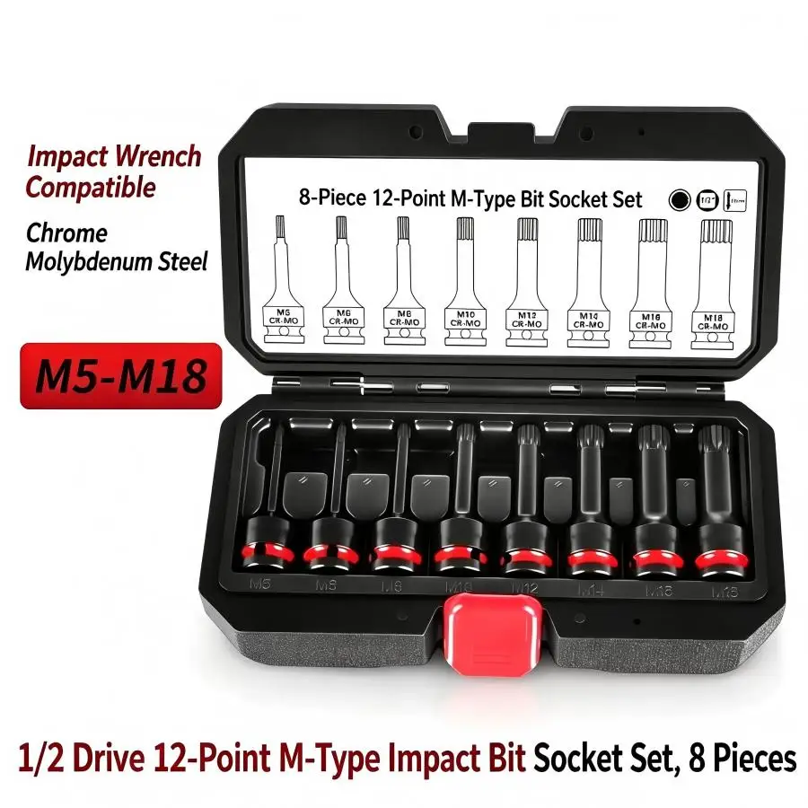 8Pcs 1/2