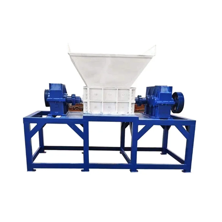 Plastic Recycling Machines 50~2500 Kg per hour Double-shaft Shredder Machine for Crushing Various Plastic and Rubber Products