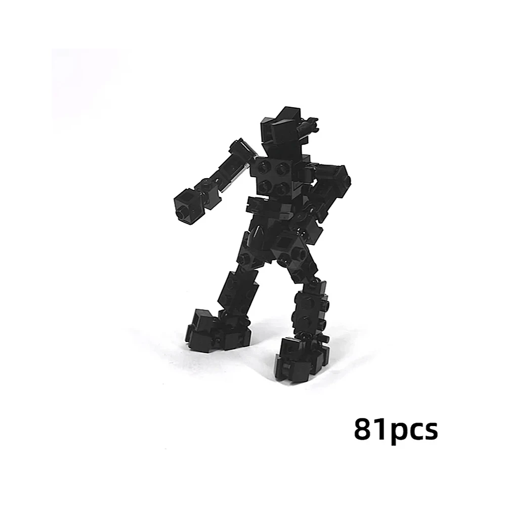 MOC Model Splicing Mecha Robot Skeleton Individual Exoskeleton Armor Building Blocks War Weapons Soldier Toys for Children