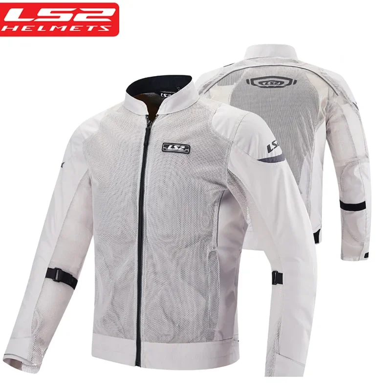 

LS2 Original Motorcycle Jacket Summer Mesh Breathable Motorbike Jackets Men Women CE Anti Case Motocross Riding Clothing