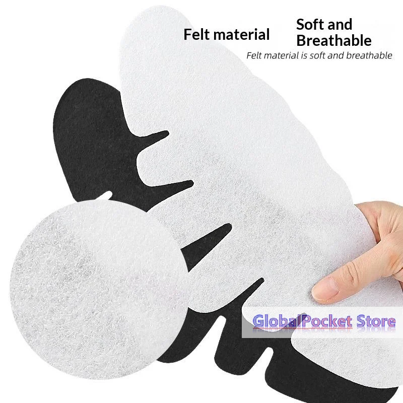 [TG823]5Pcs Pack Knitted Hat Brim Sweat Absorbing Patch All Season Baseball Cap Safety Helmet Anti Sweat Lining Pad