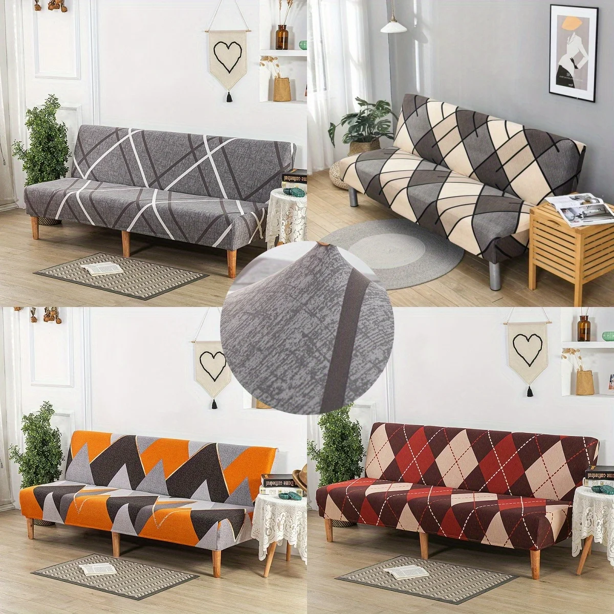 Elastic Futon Sofa Cover  Easy-Fit, Slip-Resistant, & Easy-Care for Elegant Living