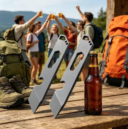 1/2PCS EDC Multi-Tool Pry Bar Portable Stainless Steel Outdoor Survival Stick with Wrench Screwdriver And Opener Features