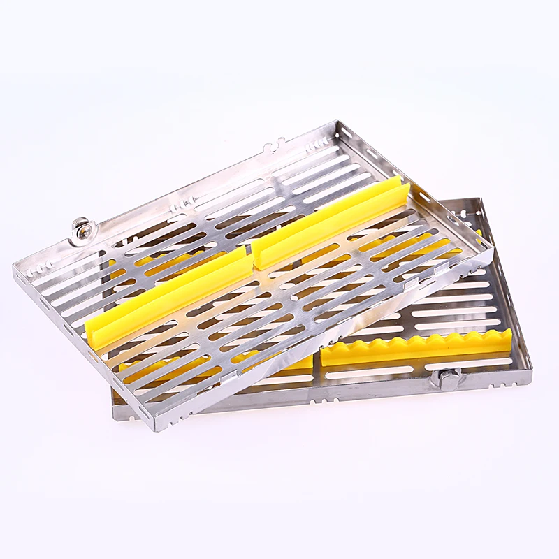 5/10/20 Holes High Quality Dental Stainless Steel Disinfection Placing Box Tray for Instrument Disinfection Plate