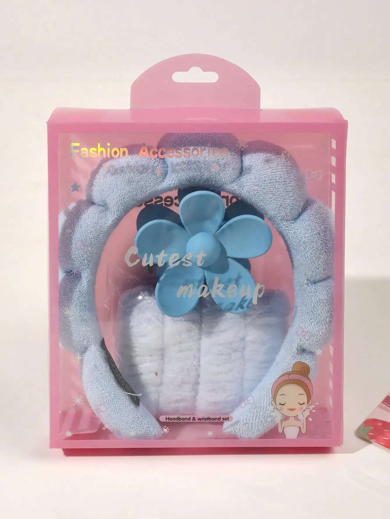 2026 Neues rosafarbenes Geschenkbox-Wolken-Stirnband-Set, Waschgesicht, Armband-Set, Haarband für Frauen, Haar-Accessoires, Urlaubsgeschenk, Kopfbedeckung – Detail 9