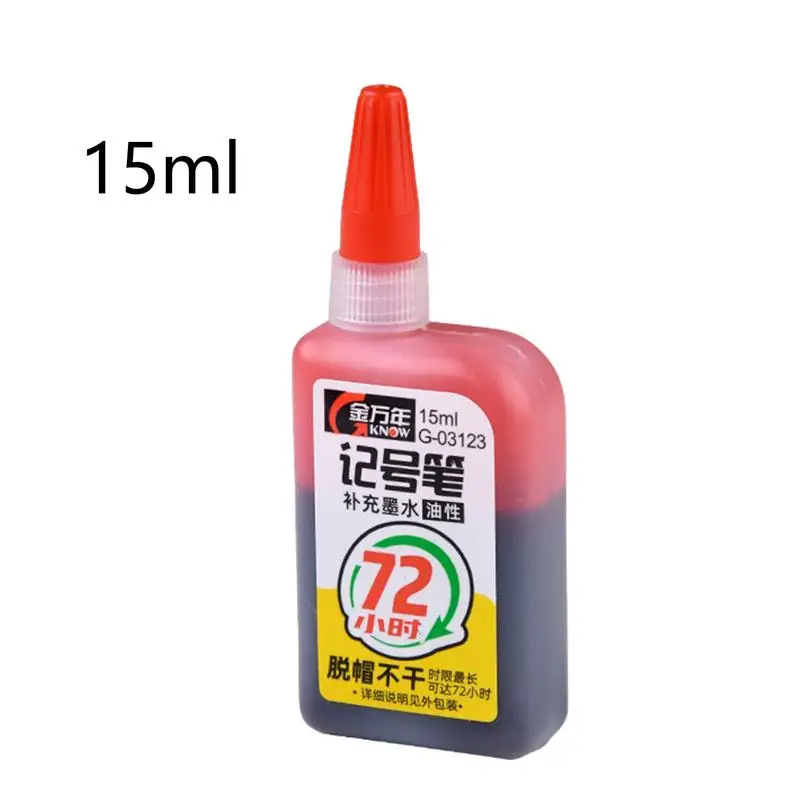 حبر للعلامات، لون فائق، حبر إعادة تعبئة دائم، حبر ماركر، لوازم حرفية، ملحقات علامة زيتية متعددة الألوان