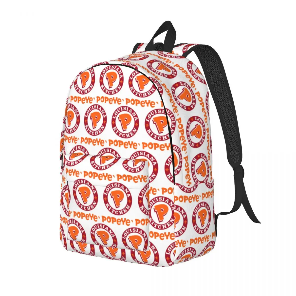 Kitchen Louisiana Popeyes Chicken Student Backpack School Bag Hiking Travel Daypack for Boys Girls Bookbag Shoulder Bags