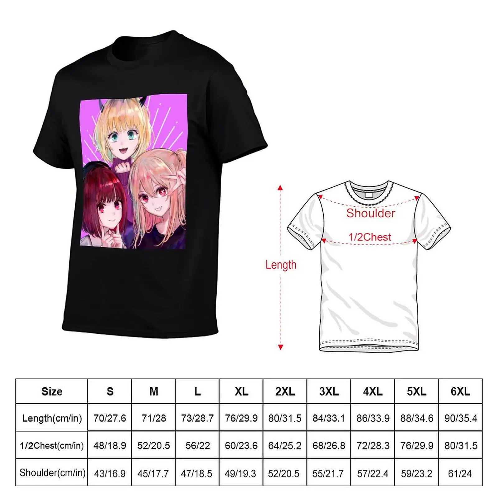 Arima Kana Hoshino Ruby MEM-Cho T-Shirt Sports Casual Short Sleeve Cotton Tee