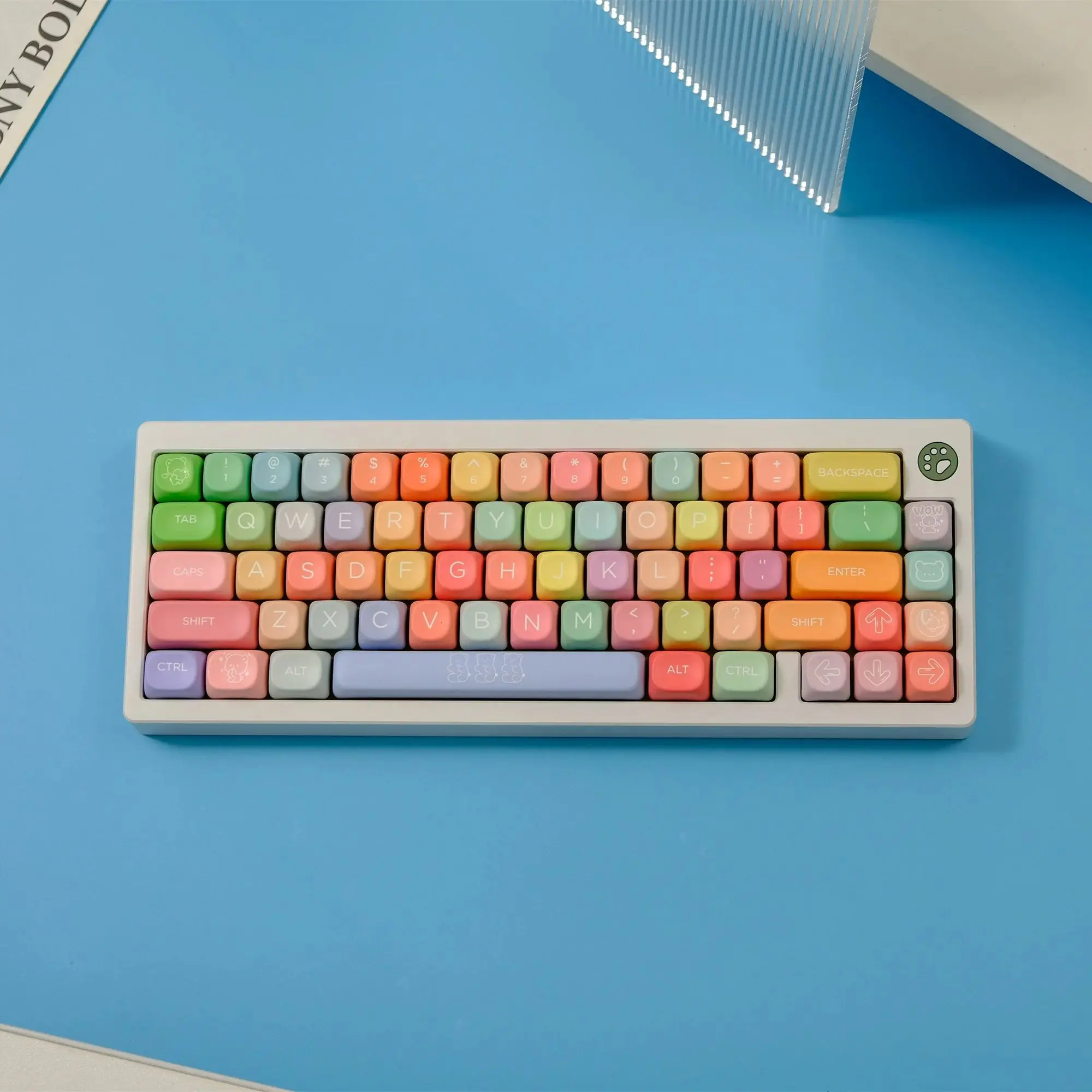 

Gummy Bears 126 Keys Keycaps Set PBT Material MOA Profile DYE-SUB Wooting Personalized For CHERRY MX Switch Mechanical Keyboard