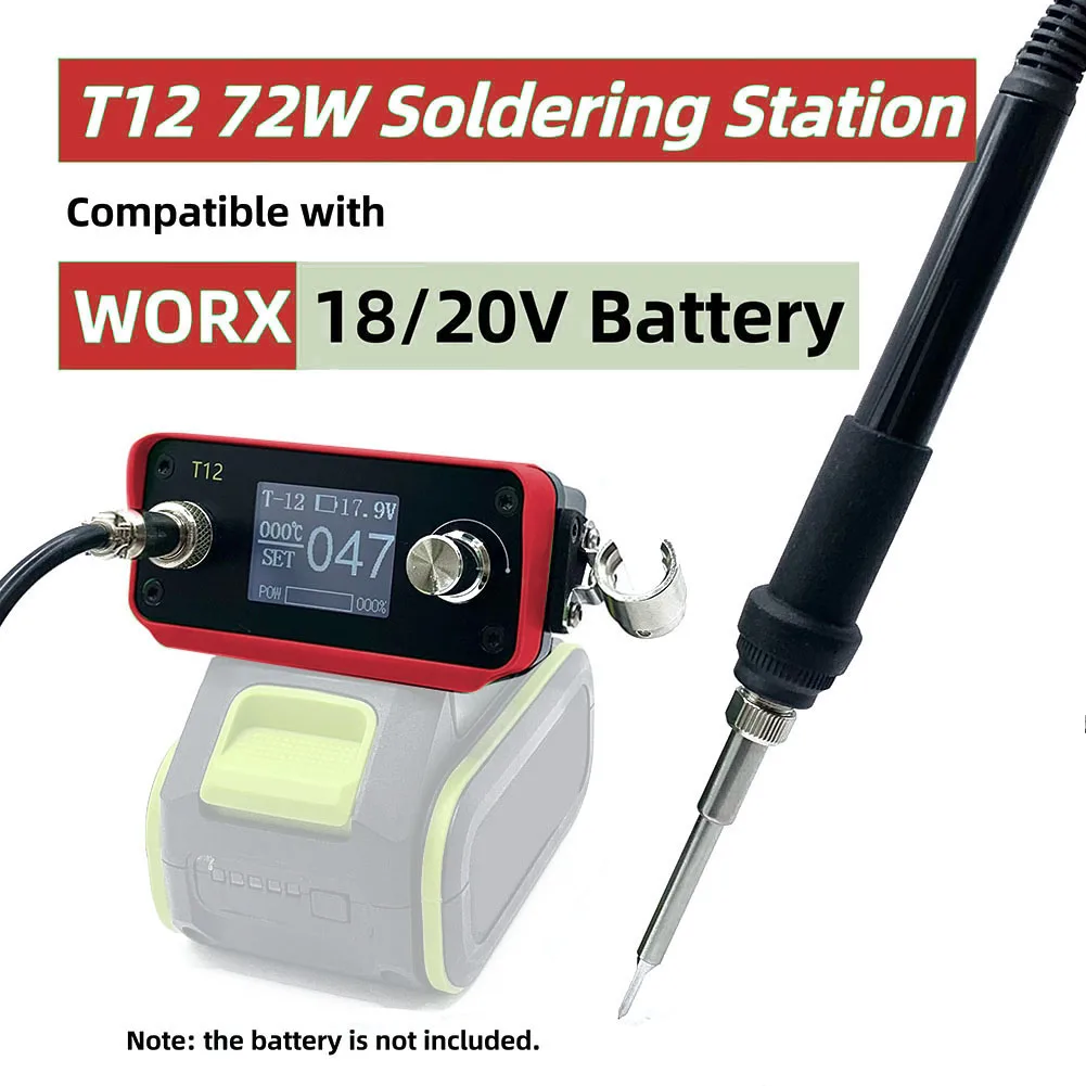 مجموعة محطة لحام لاسلكية لبطارية BOS 18/20 فولت، ملحقات بديلة لحام مدمجة وخالية من الرصاص #1