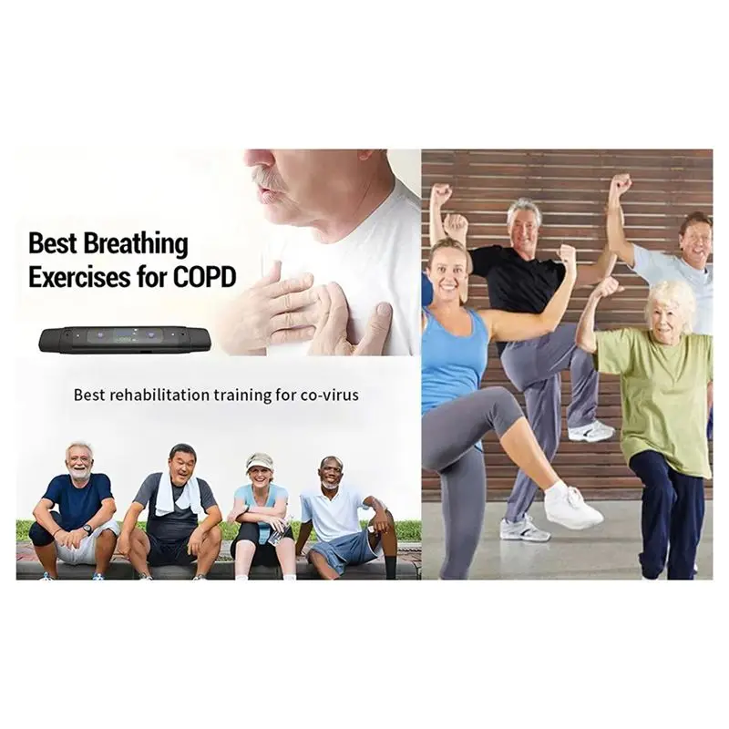HLES New Spirometer Bluetooth Mobile Phone Data Recording Resistance Gear Suitable for Children and Adults Lung Training