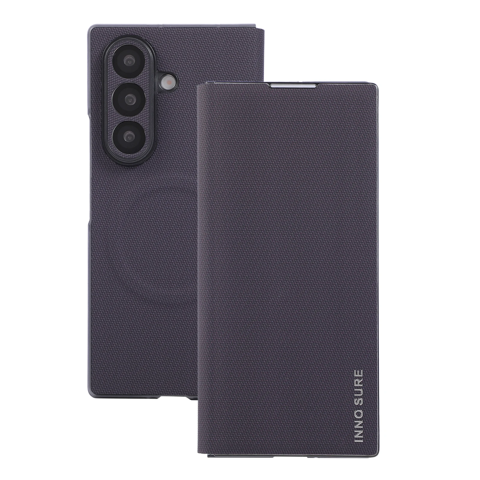 For Samsung Galaxy Z Fold 7 6 5 Case Luxury Matte Leather Magnetic Wireless Charging Shockproof Protection Back Case Accessories