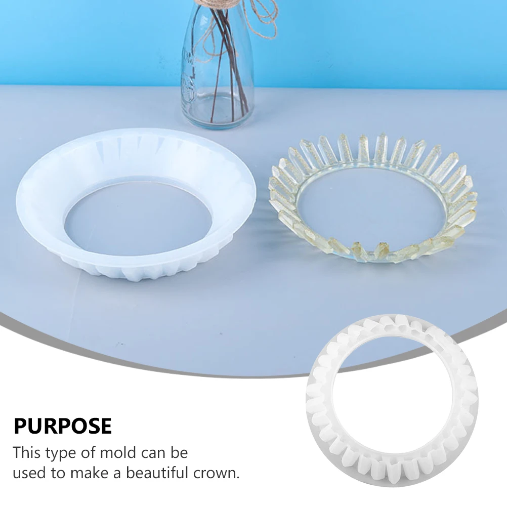 

Crown Shape Epoxy DIY Silicone Die Mini Jewelry Silicone Die Manual Mold Accessories Reusable Washable Practical