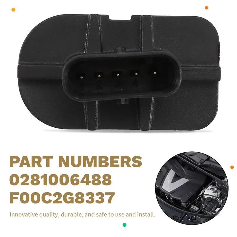 AU28-For Mercedes OM642 Mass Air Flow Sensor 0281006488 F00C2G8337 A6429050500 A6420902242 For W212 W166 X166 C218 C292 W463