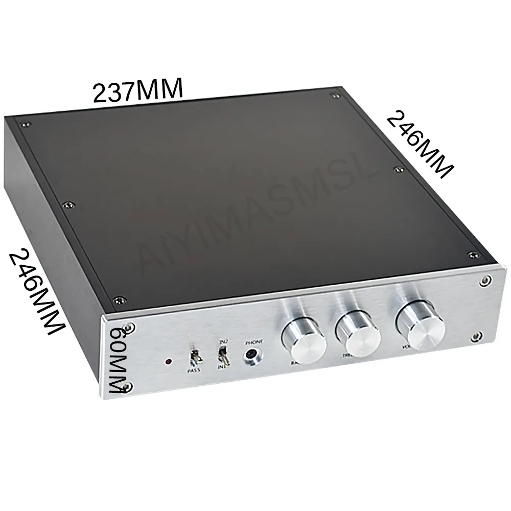 AIYIMA SMSL AV2 HiFi 2-channel input tone preamp with direct amp DIY ALPS27 OPA2604 op amp bile flavor Preamplifier Amplifier