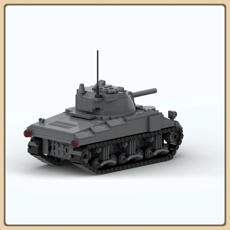 

MOC-154436 Building blocks M4 Sherman World War II Tank Model Military Series Small particle creative gift building blocks Set