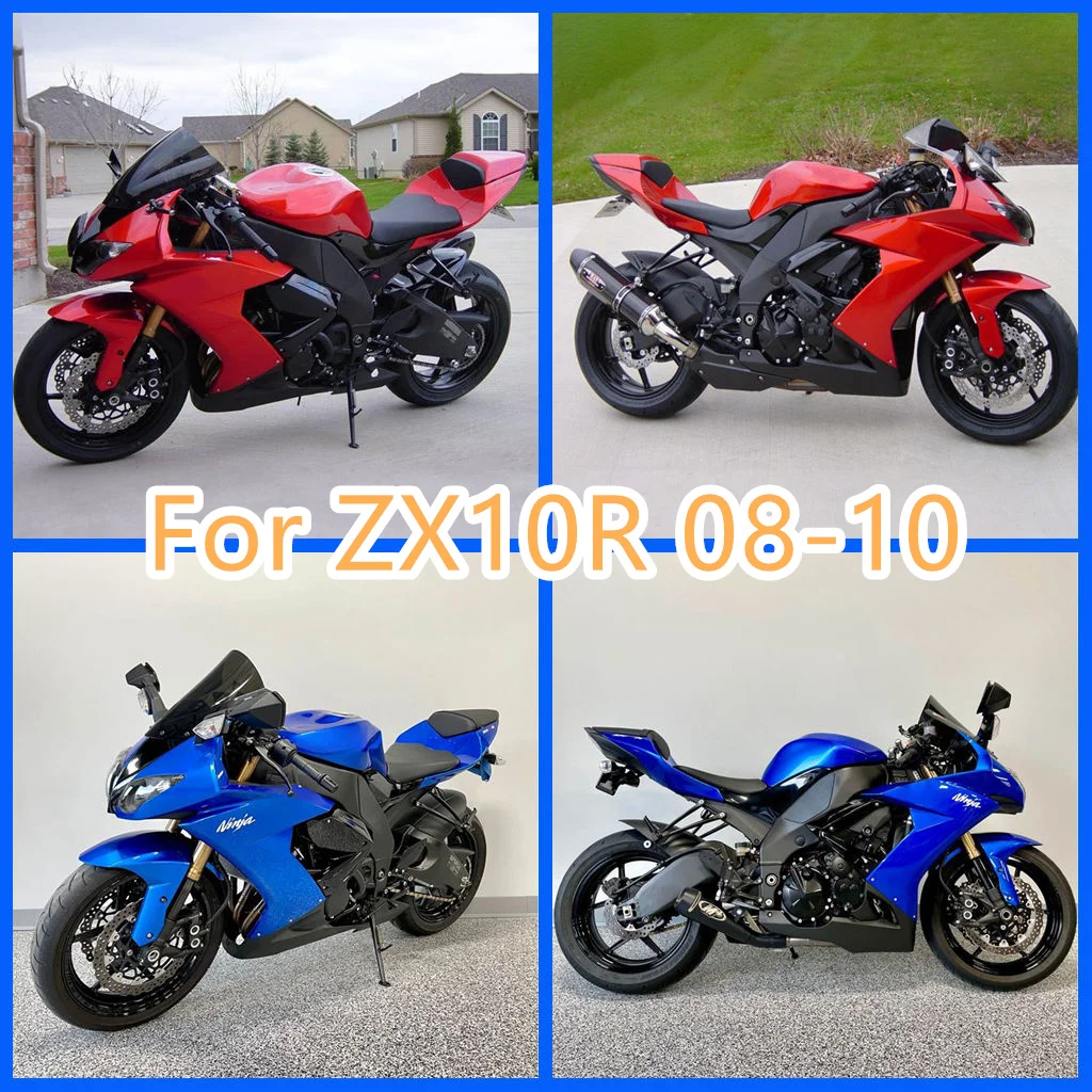 Painted Motorcycle Fairing Kit for Kawasaki ZX-10R 2008 2009 2010 08 09 10 Injection ABS Plastic Body Repair Aftermarket Parts